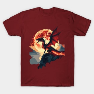 Fire Moon Dragon T-Shirt